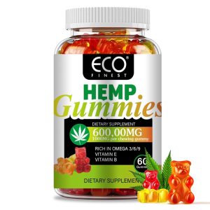 ECO Finest Hemp Gummies 60 Suplemento dietético de dulces