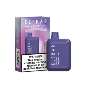 ELF BAR LB5000 Disposable Grape Apple Ice 5000 bocanadas 14ml