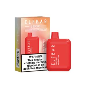 ELF BAR LB5000 Disposable 5000 bocanadas Red Apple Ice 650mAh