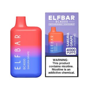 ELF BAR BC4000 Disposable Sakura Grape 4000 bocanadas 650mAh